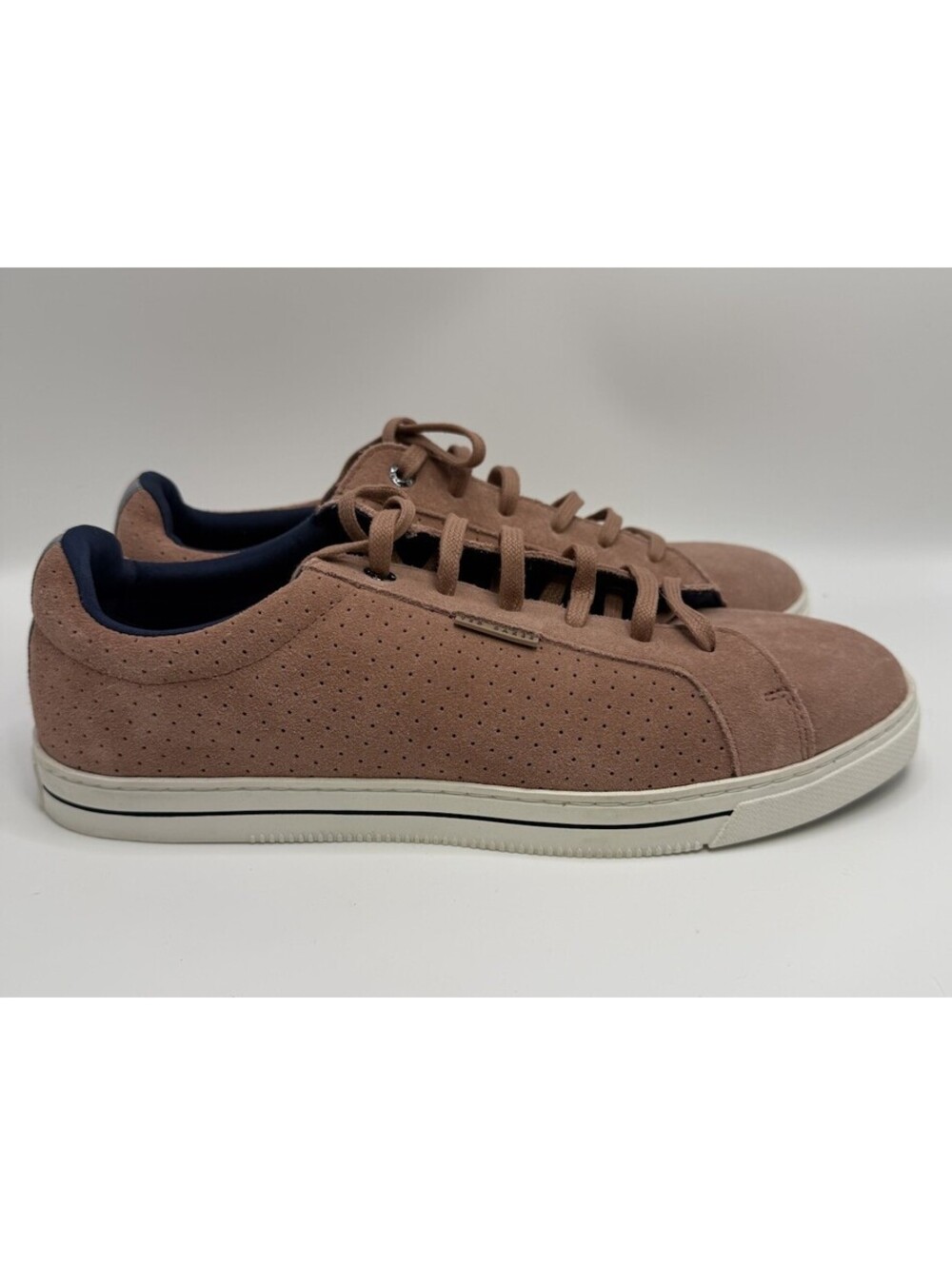 Ted Baker EPPAD Suede Textured Trainer Sneakers Dusty Pink US Sz 8.5 Mens